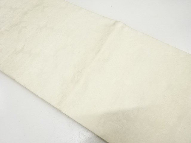 JAPANESE KIMONO / ANTIQUE MARU OBI FOR BRIDES / SILK / WOVEN YOUNG PINE